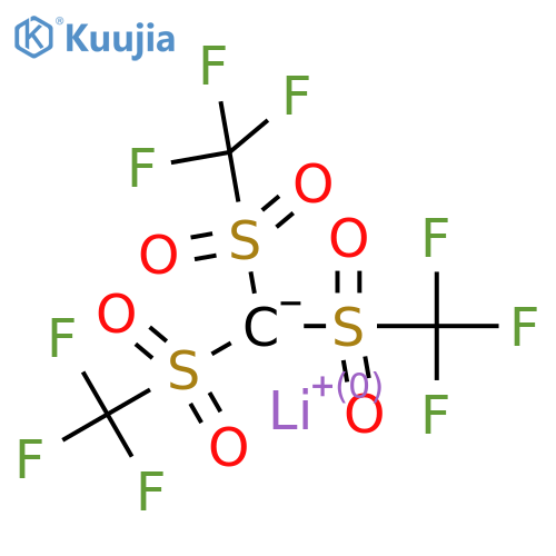 Lithium tris(trifluoromethanesulfonyl)methide structure