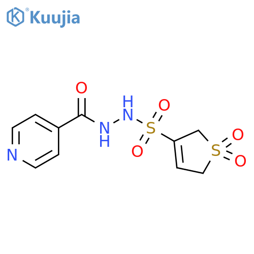 2-(2,5-Dihydro-1,1-dioxido-3-thienyl)sulfonylhydrazide 4-Pyridinecarboxylic Acid structure