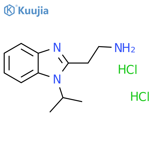 2-1-(propan-2-yl)-1H-1,3-benzodiazol-2-ylethan-1-amine dihydrochloride structure