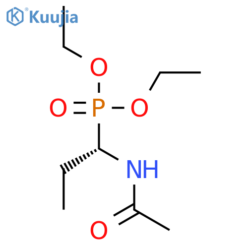 Phosphonic acid, [(1S)-1-(acetylamino)propyl]-, diethyl ester structure