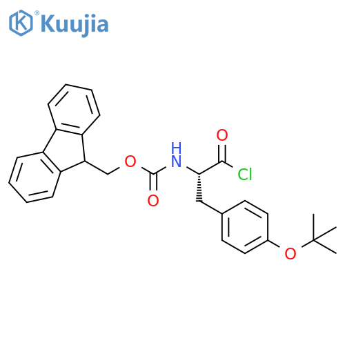 Carbamic acid, [(1S)-2-chloro-1-[[4-(1,1-dimethylethoxy)phenyl]methyl]-2-oxoethyl]-, 9H-fluoren-9-ylmethyl ester (9CI) structure