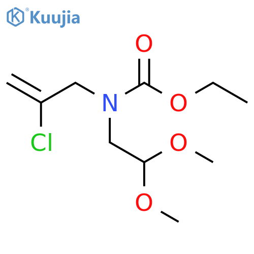 Carbamic acid, (2-chloro-2-propenyl)(2,2-dimethoxyethyl)-, ethyl ester structure