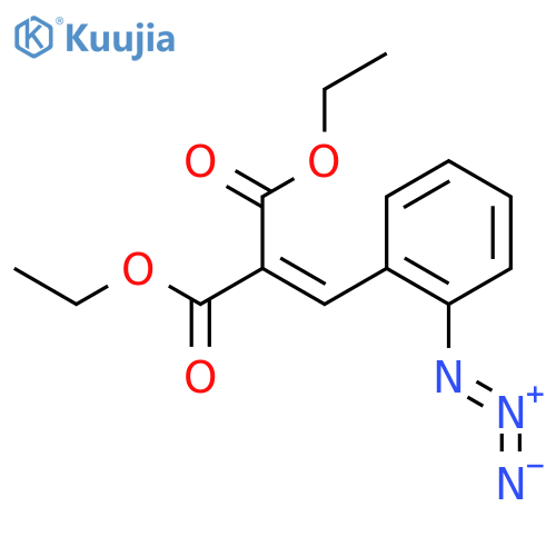 Propanedioic acid, [(2-azidophenyl)methylene]-, diethyl ester structure