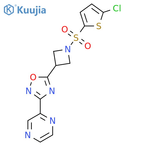 2-(5-{1-[(5-chlorothiophen-2-yl)sulfonyl]azetidin-3-yl}-1,2,4-oxadiazol-3-yl)pyrazine structure