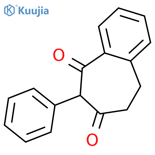 5H-Benzocycloheptene-5,7(6H)-dione, 8,9-dihydro-6-phenyl- structure