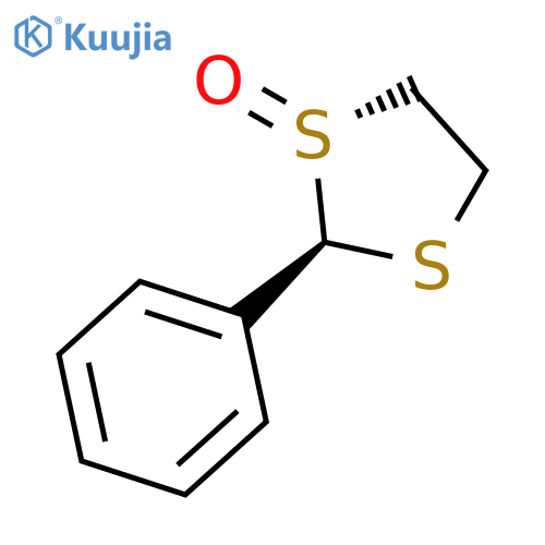 1,3-Dithiolane, 2-phenyl-, 1-oxide, (1R,2R)- structure