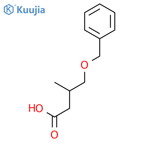 4-(Benzyloxy)-3-methylbutanoic acid structure