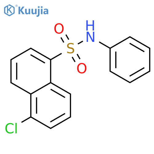 1-Naphthalenesulfonamide, 5-chloro-N-phenyl- structure