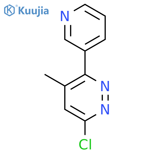 Pyridazine, 6-chloro-4-methyl-3-(3-pyridinyl)- structure