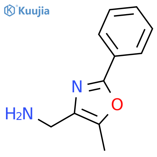 (5-methyl-2-phenyl-1,3-oxazol-4-yl)methylamine hydrochloride structure