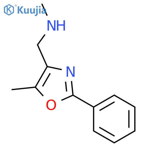 4-Oxazolemethanamine,N,5-dimethyl-2-phenyl- structure