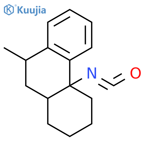 Phenanthrene, 1,2,3,4,4a,9,10,10a-octahydro-4a-isocyanato-9-methyl- structure
