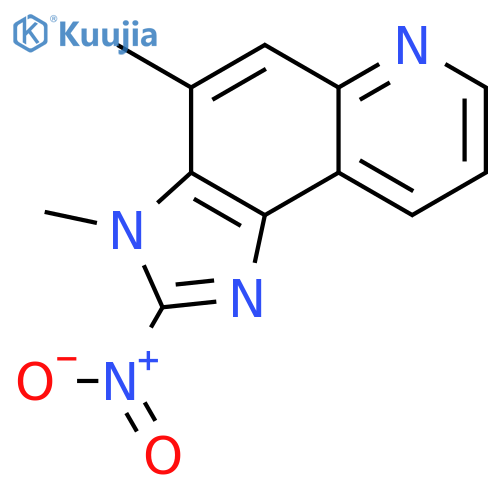 3,4-Dimethyl-2-nitro-3H-imidazo4,5-fquinoline structure