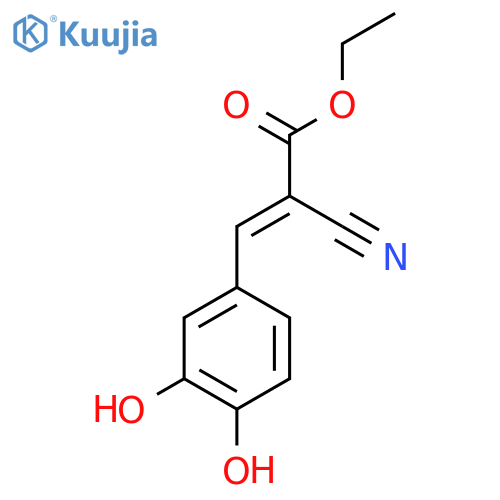 Ethyl 3,4-dihydroxy-benzylidenecyanoacetate structure