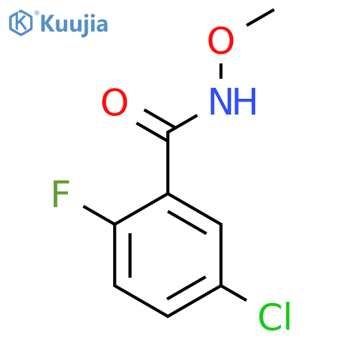 5-chloro-2-fluoro-N-methoxybenzamide structure