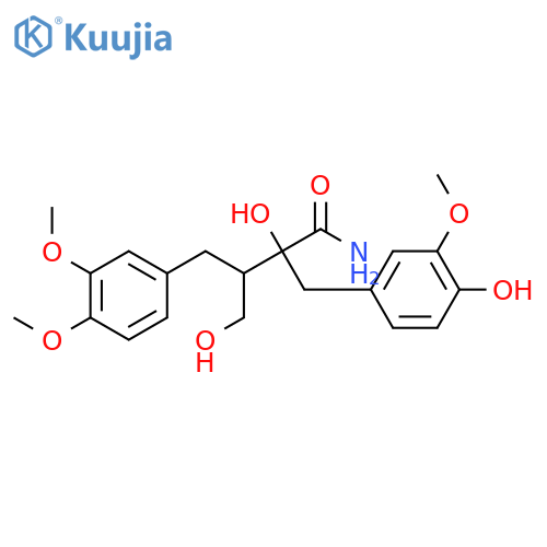 (2S,3S)-3-(3,4-dimethoxybenzyl)-2,4-dihydroxy-2-(4-hydroxy-3-methoxybenzyl)butanamide structure