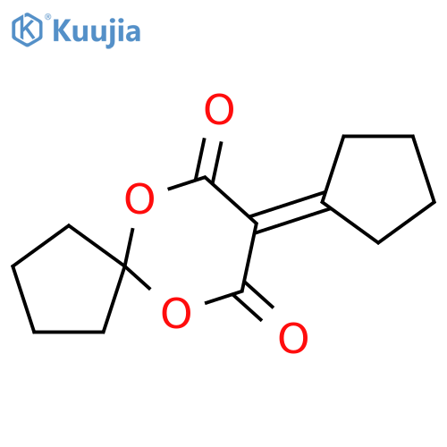 6,10-Dioxaspiro[4.5]decane-7,9-dione, 8-cyclopentylidene- structure