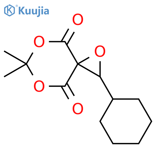 1,5,7-Trioxaspiro[2.5]octane-4,8-dione, 2-cyclohexyl-6,6-dimethyl- structure
