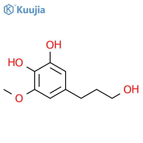 5-(3-Hydroxypropyl)-3-methoxybenzene-1,2-diol structure