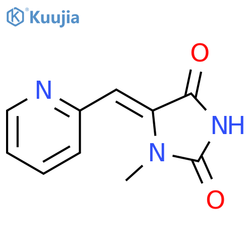 2,4-Imidazolidinedione, 1-methyl-5-(2-pyridinylmethylene)-, (Z)- structure