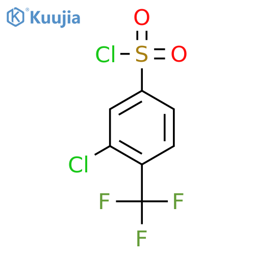 3-Chloro-4-(trifluoromethyl)benzene-1-sulfonyl chloride structure