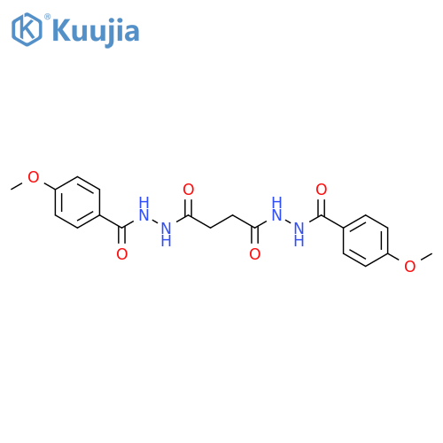 Butanedioic acid, bis[2-(4-methoxybenzoyl)hydrazide] structure