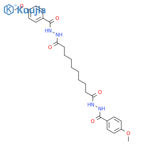 Decanedioic acid, bis[2-(4-methoxybenzoyl)hydrazide] structure
