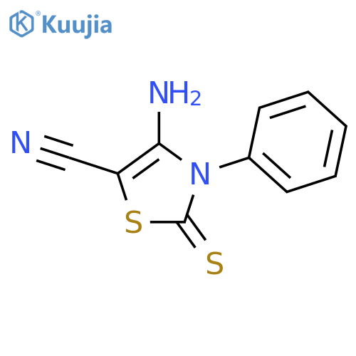 4-Amino-3-phenyl-2-thioxo-2,3-dihydrothiazole-5-carbonitrile structure