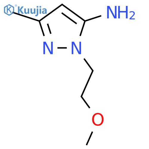 1-(2-methoxyethyl)-3-methyl-1H-pyrazol-5-amine structure