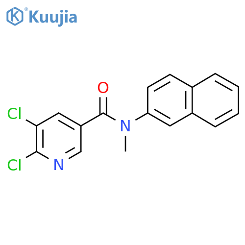 5,6-dichloro-N-methyl-N-(naphthalen-2-yl)pyridine-3-carboxamide structure