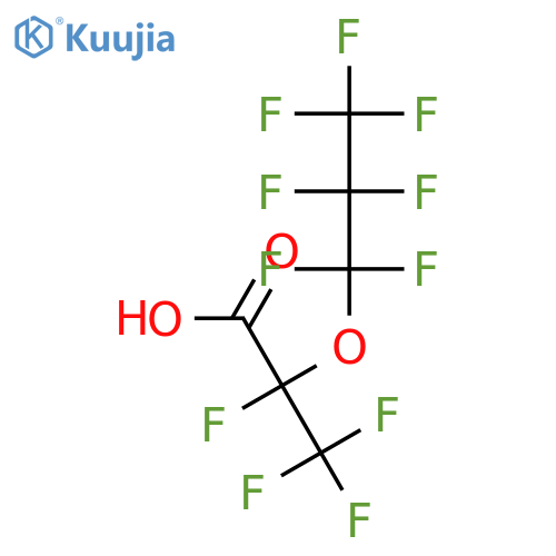 2,3,3,3-Tetrafluoro-2-(1,1,2,2,3,3,3,heptafluoropropoxy)propanoic Acid (~90%) structure