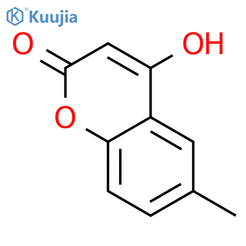 4-Hydroxy-6-methyl-2H-chromen-2-one structure