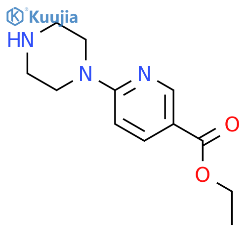 ethyl 6-(piperazin-1-yl)pyridine-3-carboxylate structure
