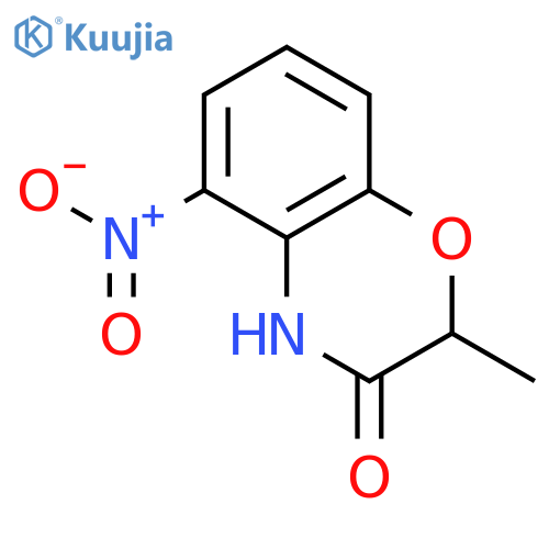 2-methyl-5-nitro-3,4-dihydro-2H-1,4-benzoxazin-3-one structure