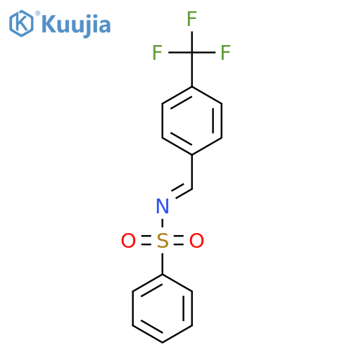n-(4-Trifluoromethylbenzylidene)benzenesulfonamide structure