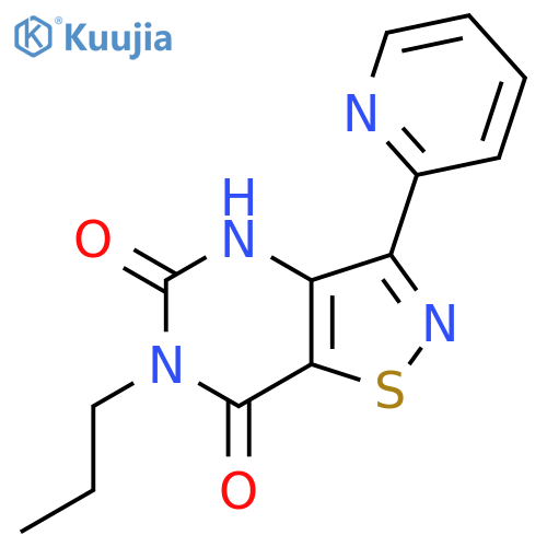 Isothiazolo[4,5-d]pyrimidine-5,7(4H,6H)-dione, 6-propyl-3-(2-pyridinyl)- structure