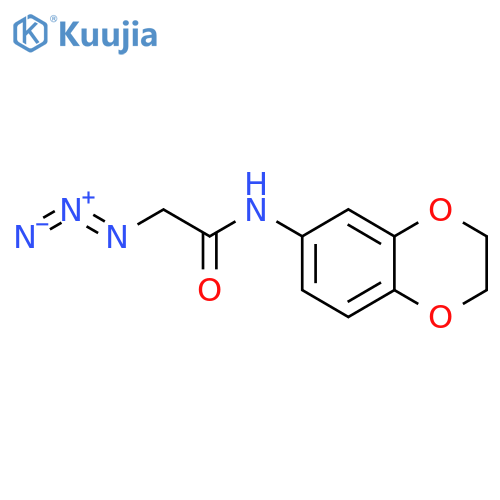 2-azido-N-(2,3-dihydro-1,4-benzodioxin-6-yl)acetamide structure