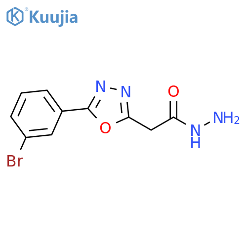 2-[5-(3-Bromophenyl)-1,3,4-oxadiazol-2-yl]acetohydrazide structure