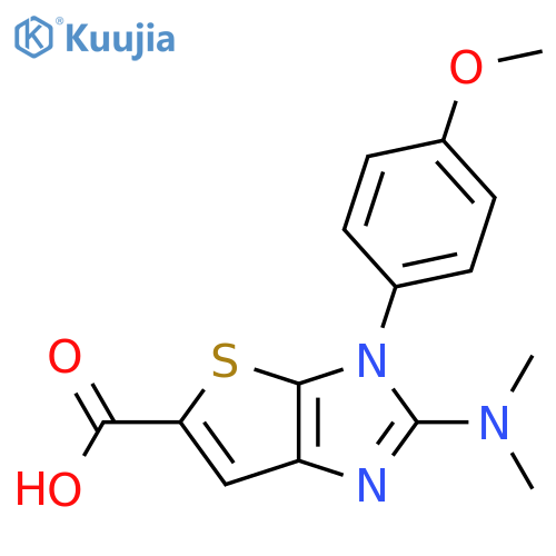 2-(Dimethylamino)-3-(4-methoxyphenyl)-3H-thieno2,3-dimidazole-5-carboxylic acid structure