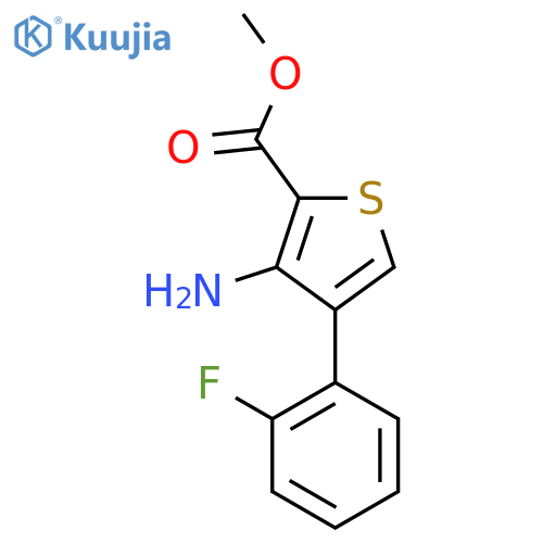 methyl 3-amino-4-(2-fluorophenyl)thiophene-2-carboxylate structure