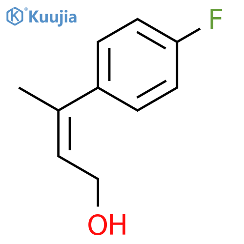 2-Buten-1-ol, 3-(4-fluorophenyl)-, (2E)- structure