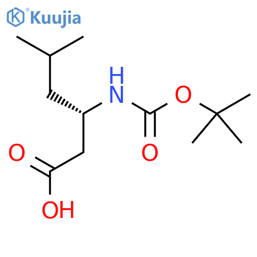 Boc-L-beta-Homoleucine structure