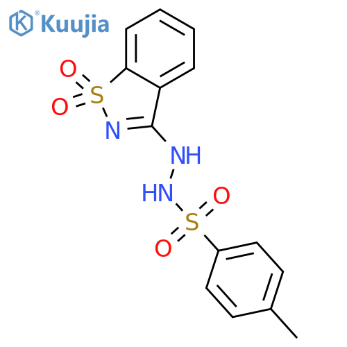 N'-(1,1-Dioxido-1,2-benzisothiazol-3-yl)-4-methylbenzenesulfonohydrazide structure