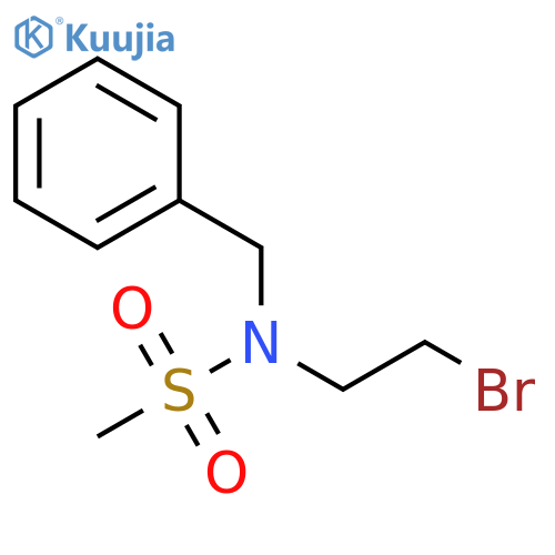 N-benzyl-N-(2-bromoethyl)methanesulfonamide structure