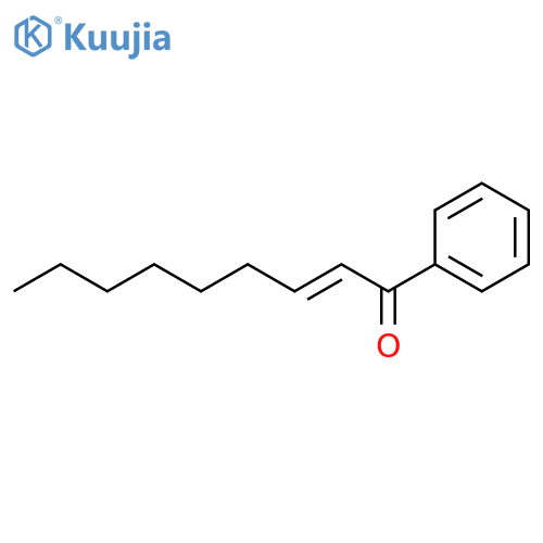 2-Nonen-1-one, 1-phenyl-, (2E)- structure
