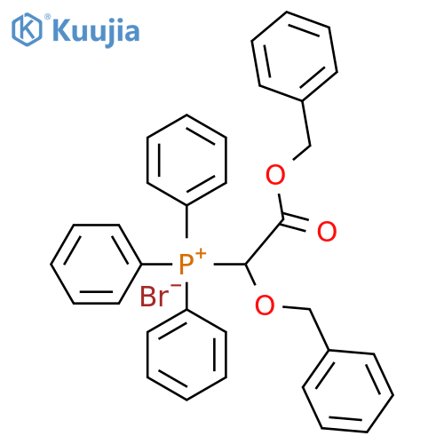 Phosphonium, [2-oxo-1,2-bis(phenylmethoxy)ethyl]triphenyl-, bromide structure