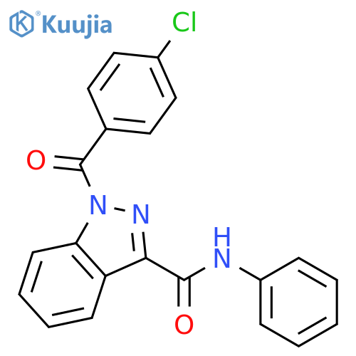 1-(4-Chlorobenzoyl)-N-phenyl-1H-indazole-3-carboxamide structure