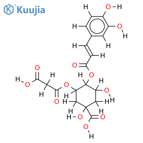 4-O-(E)-caffeoyl-5-O-malonylquinic acid structure