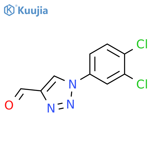 1-(3,4-dichlorophenyl)-1H-1,2,3-triazole-4-carbaldehyde structure