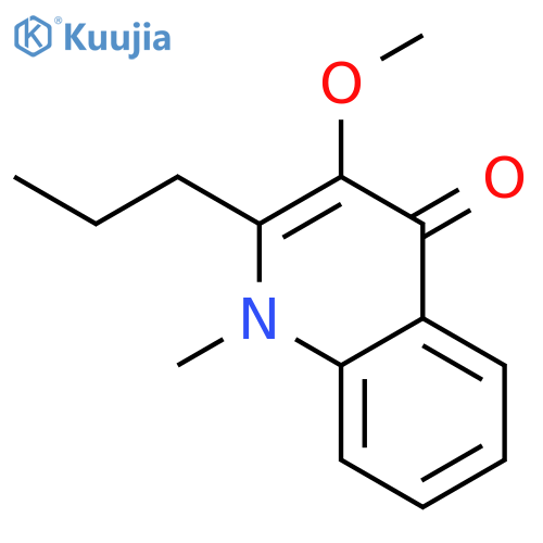 4(1H)-Quinolinone,3-methoxy-1-methyl-2-propyl- structure